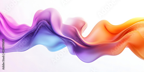 Soft Gradient Splashes Blending into White Background Design