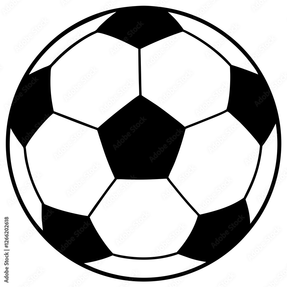 Soccer ball line art vector illustration Soccer ball line art vector illustration