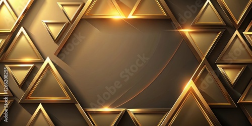 Abstract luxury background with gold triangle shapes, luxury, abstract, gold, triangle, shapes, background, design, texture