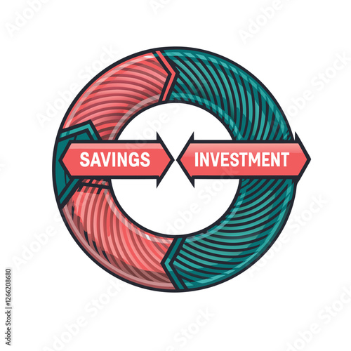 Visualize a compelling infographic illustrating the positive correlation between consistent savings and increased future income/investment returns.