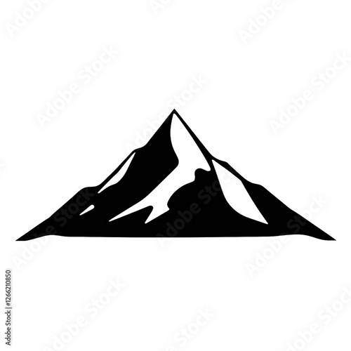 Mountain black graphic logo 