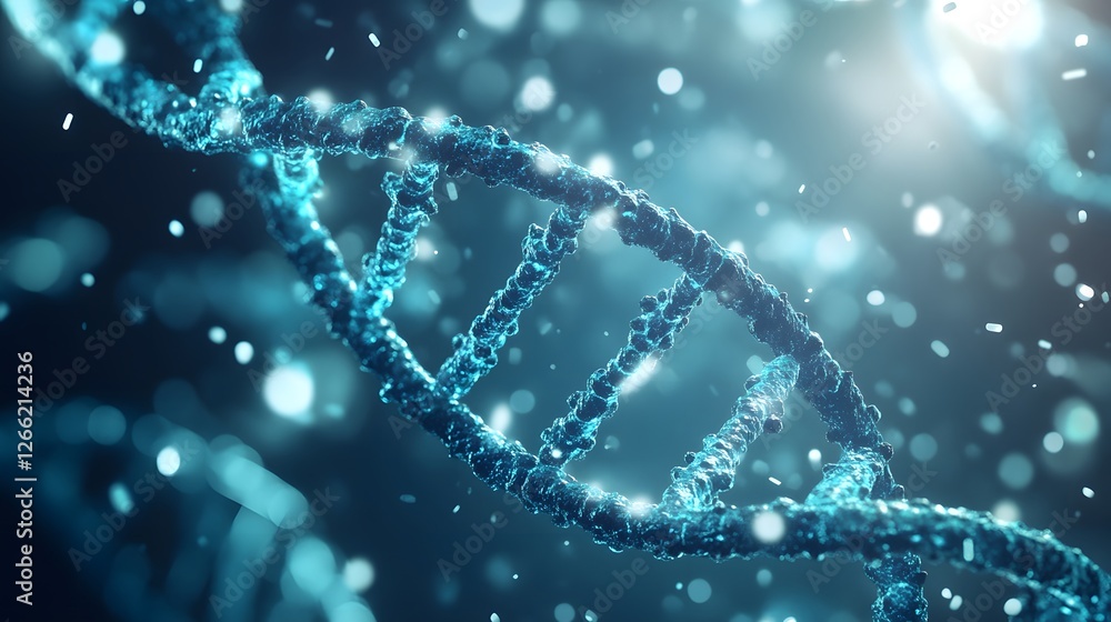 Glowing DNA helix symbolizes groundbreaking advances in aging research and cellular science Glowing DNA helix symbolizes groundbreaking advances in aging research and cellular science