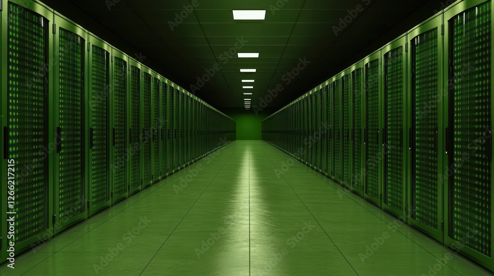 Green Server Room: A Digital Corridor of Data Storage Green Server Room: A Digital Corridor of Data Storage