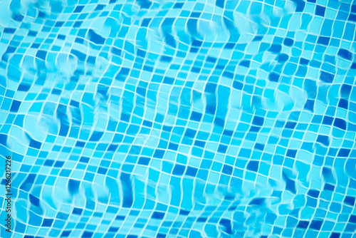 blur blue pool, summer time 