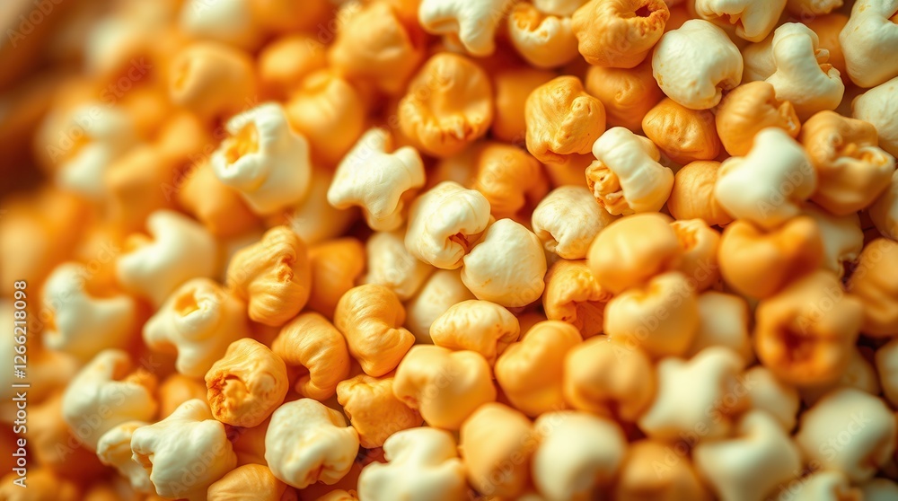 Close-Up of Caramel and Butter Popcorn Close-Up of Caramel and Butter Popcorn