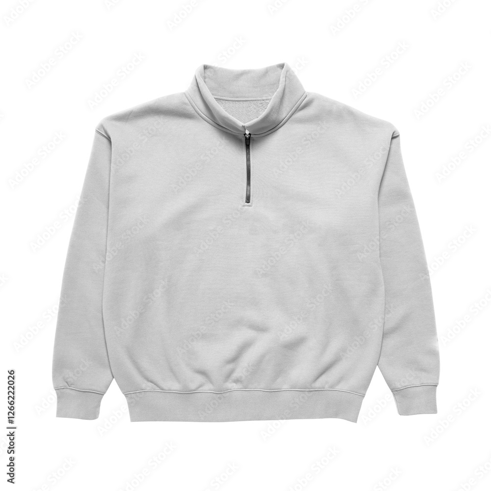 Fototapeta premium CREW NECK ZIPP FRONT