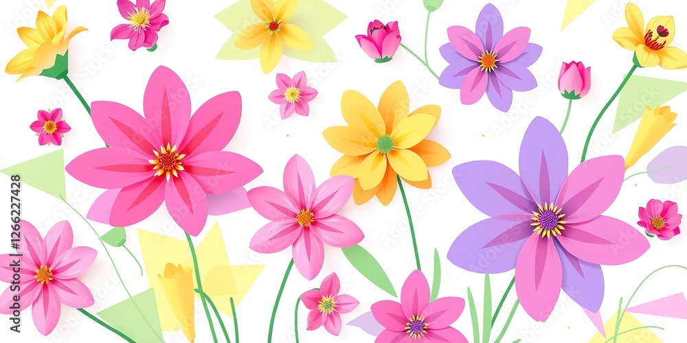 Kaleidoscopic Tapestry of Floral Abstractions Kaleidoscopic Tapestry of Floral Abstractions