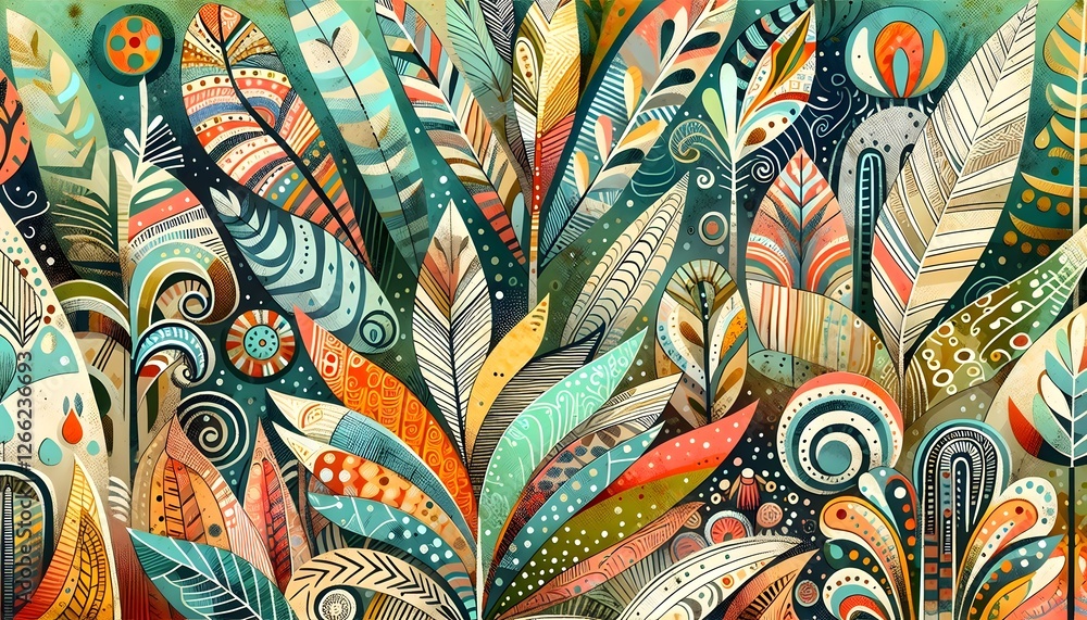 Fototapeta premium Título de la colección: Jardines Oníricos: Fantasía Botánica