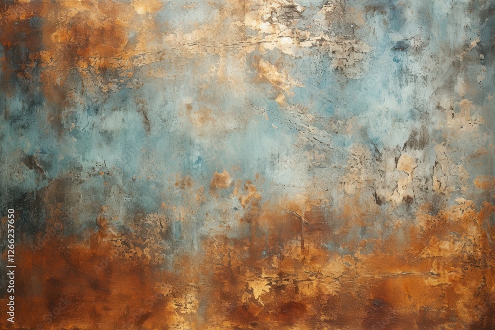 Abstract Grunge Background with Textures and Tones of Blue and Rust, Ideal for Creative Projects and Digital Designs Abstract Grunge Background with Textures and Tones of Blue and Rust, Ideal for Creative Projects and Digital Designs