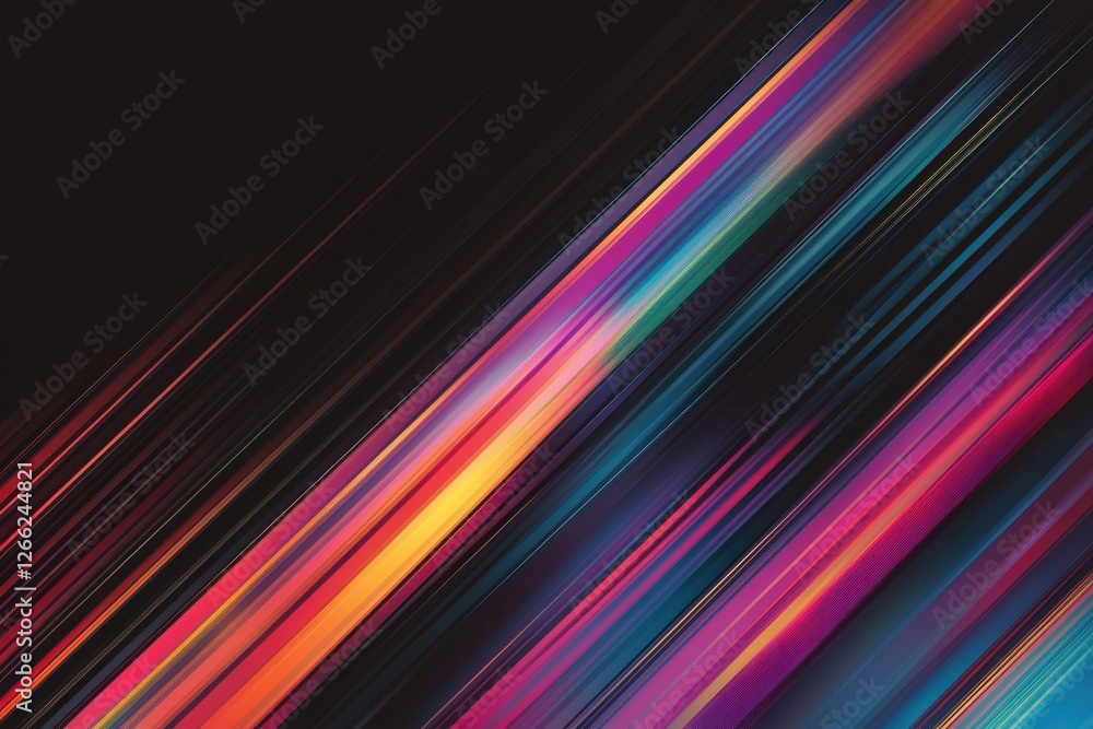 Vibrant Abstract Light Streaks on Dark Background for Artistic Design Vibrant Abstract Light Streaks on Dark Background for Artistic Design