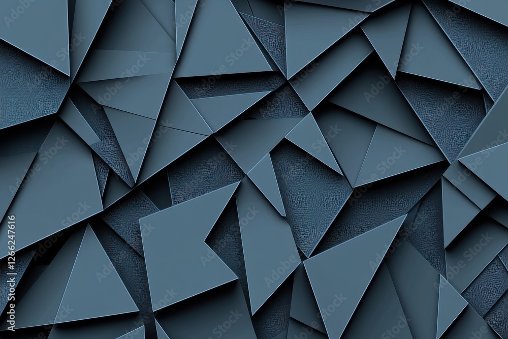 Abstract Geometric Blue Background with Triangles and Textures Abstract Geometric Blue Background with Triangles and Textures