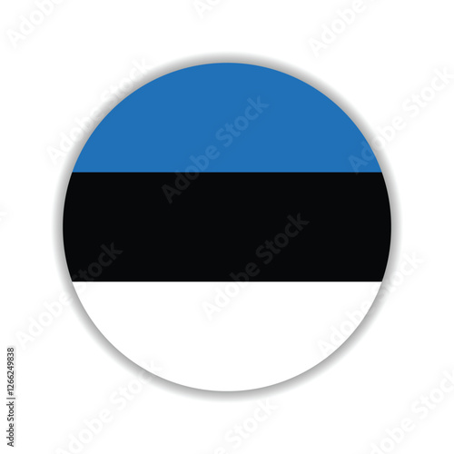 Estonia circle flag logo icon digital vector illustration Free Download Estonia circle flag logo icon digital vector illustration - GFXLoad