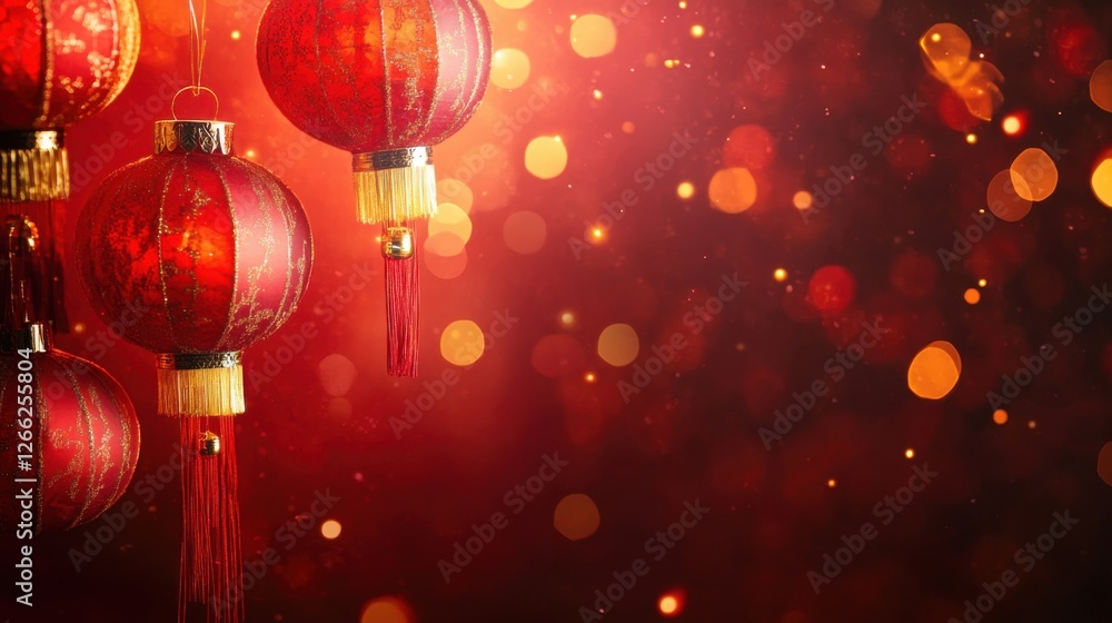 red chinese lanterns festive background red chinese lanterns festive background