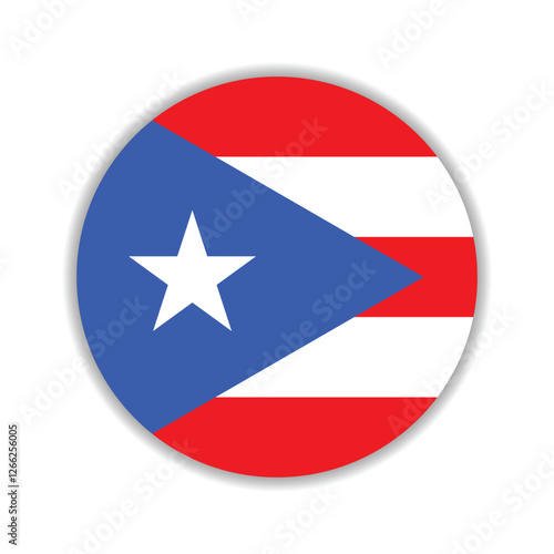 Free Download Puerto Rico circle flag logo icon digital vector illustration - GFXLoad