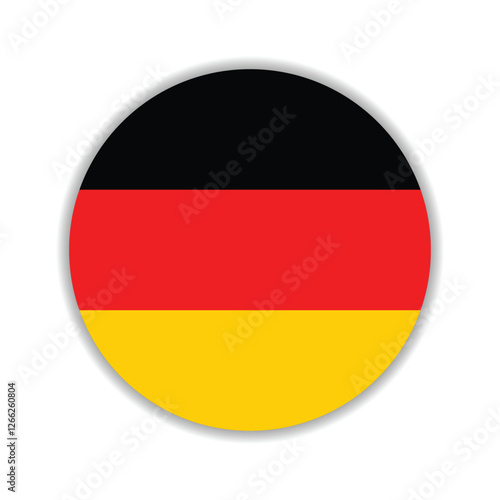 Germany circle flag logo icon digital vector illustration Free Download Germany circle flag logo icon digital vector illustration - GFXLoad