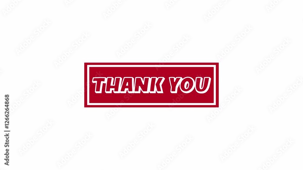 red thank you stamp animation on transparent background with dynamic motion for expressing gratitude and appreciation in a professional and friendly manner. red thank you stamp animation on transparent background with dynamic motion for expressing gratitude and appreciation in a professional and friendly manner.