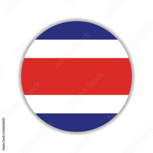 Costa Rica circle flag logo icon digital vector illustration Free Download Costa Rica circle flag logo icon digital vector illustration - GFXLoad