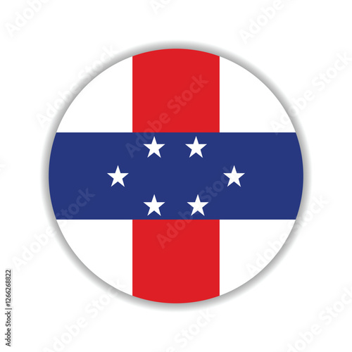 Netherlands Antilles circle flag logo icon digital vector illustration Free Download Netherlands Antilles circle flag logo icon digital vector illustration - GFXLoad