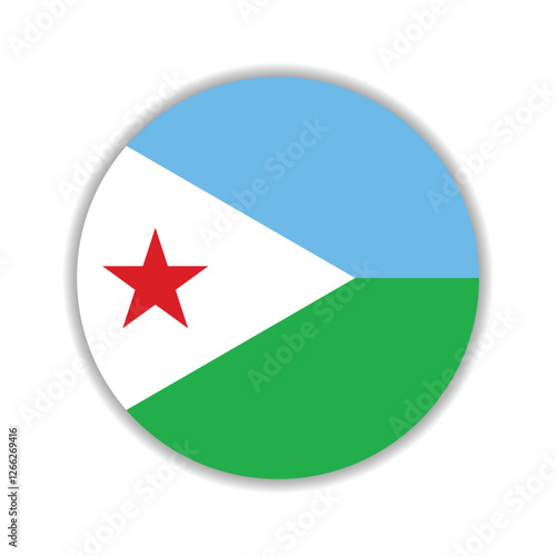 Djibouti circle flag logo icon digital vector illustration Free Download Djibouti circle flag logo icon digital vector illustration - GFXLoad