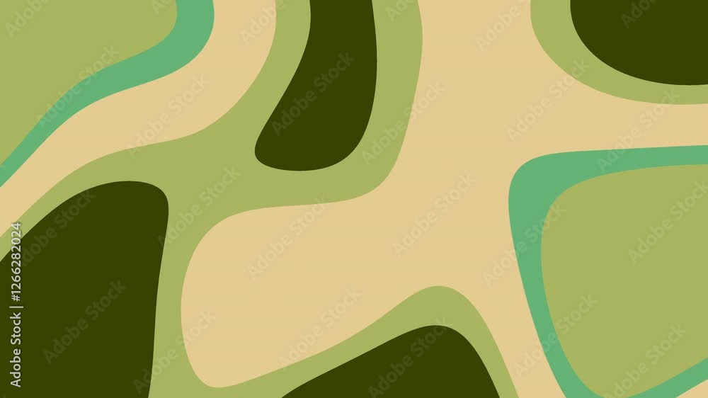Abstract geometric shapes in green, beige, and dark green shades create a modern and trendy design for various graphic projects. Great for backgrounds and patterns, animation Abstract geometric shapes in green, beige, and dark green shades create a modern and trendy design for various graphic projects. Great for backgrounds and patterns, animation