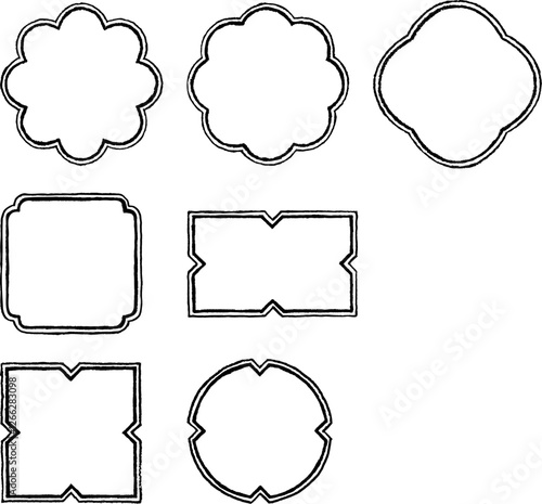 色鉛筆で描いた二重線のフレーム_4