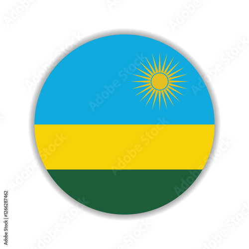 Rwanda flag circle icon vector illustration Free Download Rwanda flag circle icon vector illustration - GFXLoad