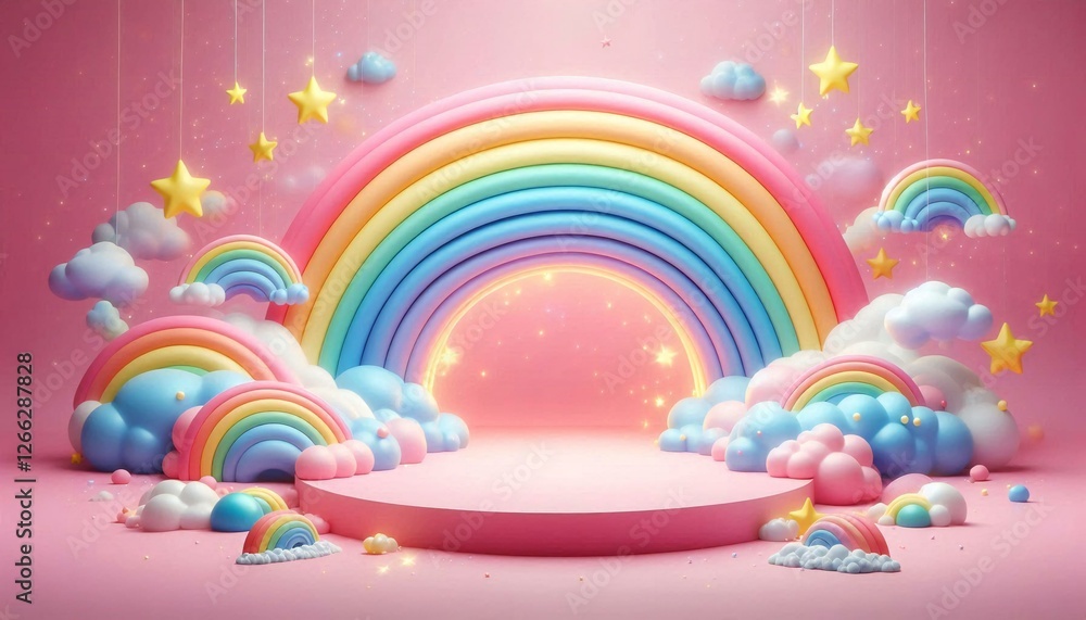 Pastel Rainbow Dreamscape. Pastel Rainbow Dreamscape.