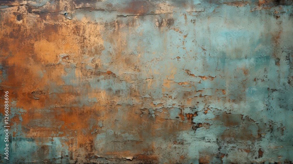 Textured Background of Old Rusty Shabby Metal with Color Variations Displaying Blue and Orange Hues for Creative Design Projects Textured Background of Old Rusty Shabby Metal with Color Variations Displaying Blue and Orange Hues for Creative Design Projects