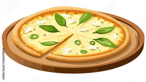 Delicious Pizza Illustration