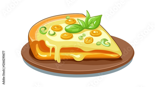 Slice of pizza cartoon