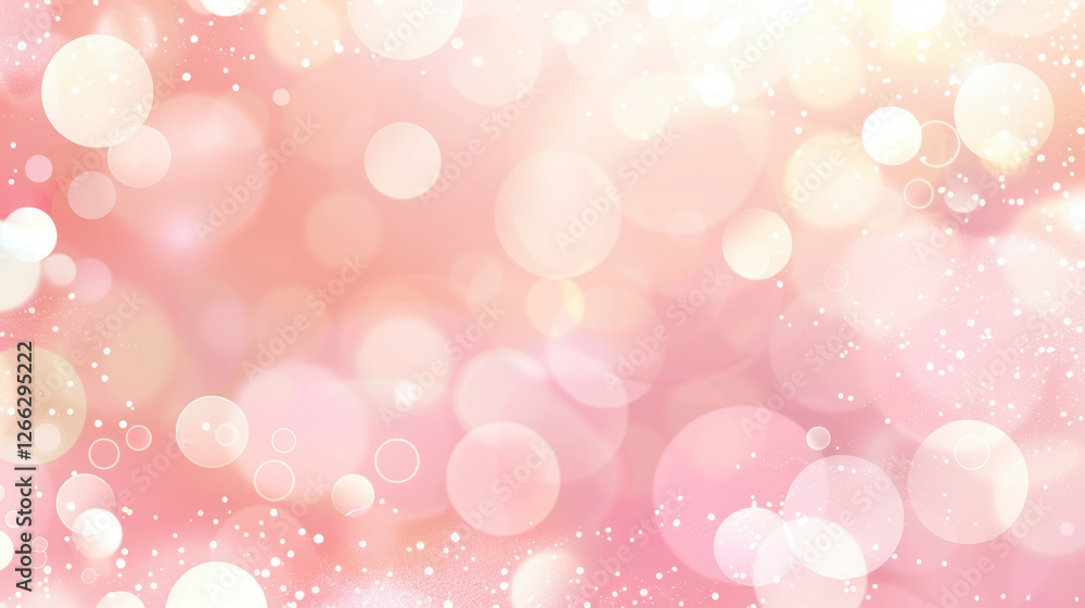 Soft pink bokeh background with blurred circles and sparkling lights, creating dreamy and romantic atmosphere. Perfect for celebrations and special occasions Soft pink bokeh background with blurred circles and sparkling lights, creating dreamy and romantic atmosphere. Perfect for celebrations and special occasions
