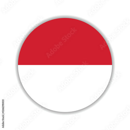 Free Download Monaco flag circle icon vector illustration - GFXLoad
