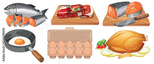 Delicious Protein-Rich Food Selection