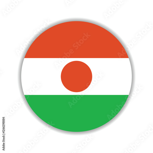 Niger flag circle icon vector illustration Free Download Niger flag circle icon vector illustration - GFXLoad