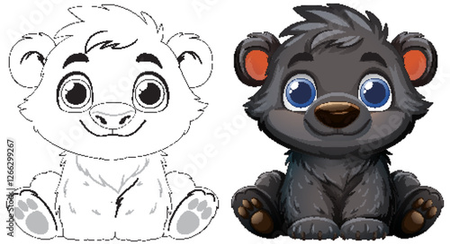 Adorable Baby Bear Illustrations