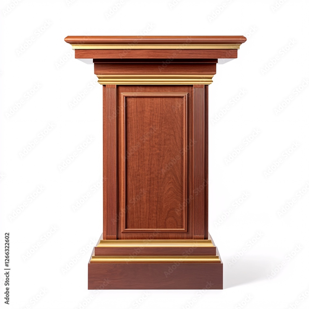 Fototapeta premium antique wooden column