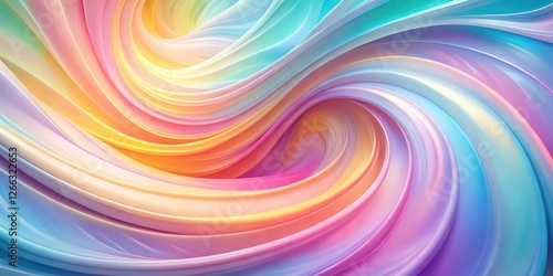 Wallpaper Mural Abstract Swirling Pastel Hues A Dreamlike Vortex of Smooth, Colorful Curves and Vibrant Transitions Torontodigital.ca