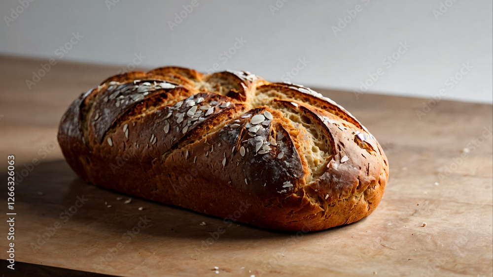 Close-up photo of freshly baked bread Close-up photo of freshly baked bread