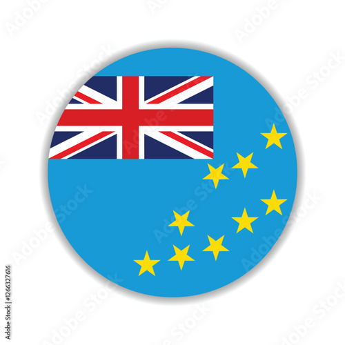 Tuvalu circle flag logo icon digital vector illustration Free Download Tuvalu circle flag logo icon digital vector illustration - GFXLoad