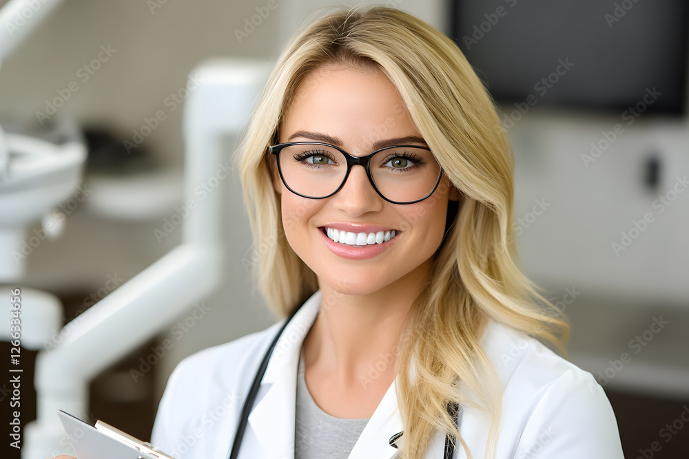 Medical Professional with Stethoscope and Clipboard Medical Professional with Stethoscope and Clipboard