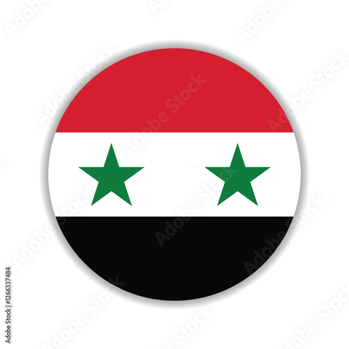 Free Download Syria circle flag logo icon digital vector illustration - GFXLoad