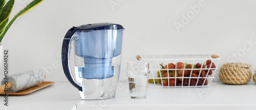 Water filter pitcher and gl...