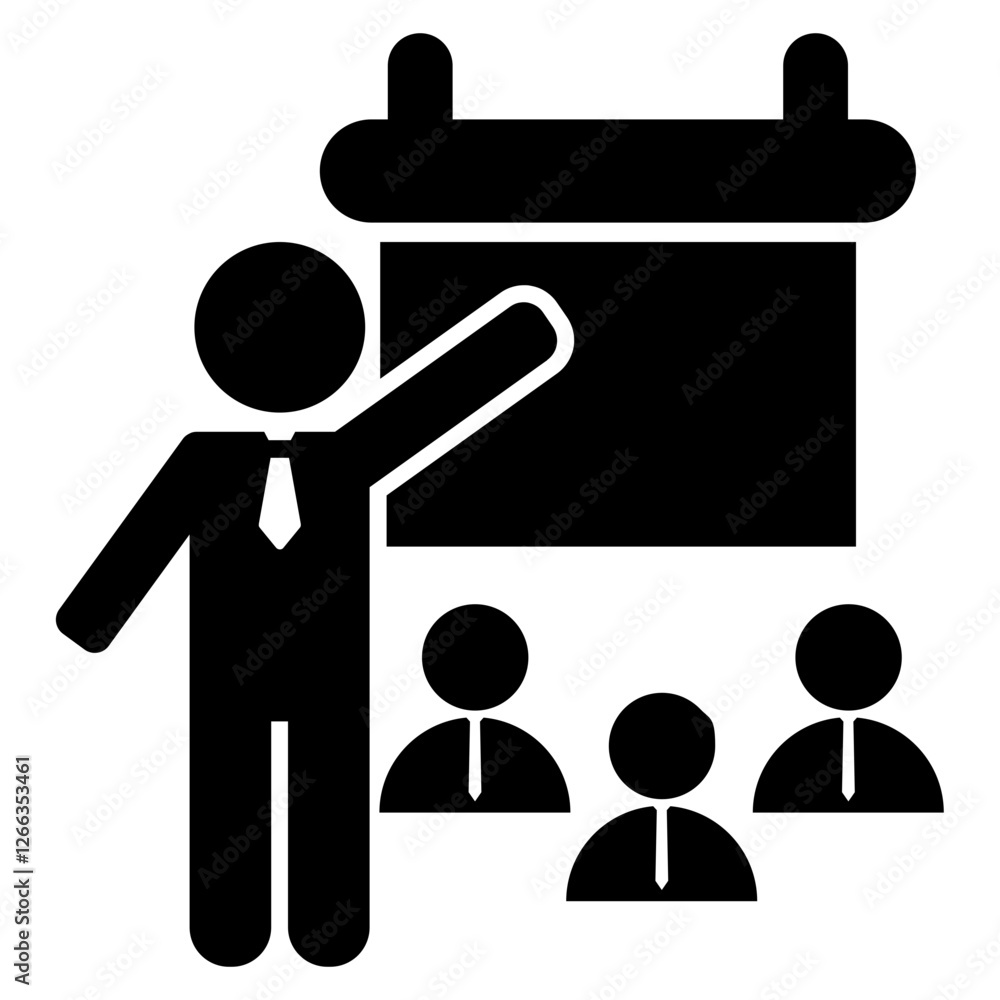 Brainstorming, Conference & Presentation Icon Brainstorming, Conference & Presentation Icon