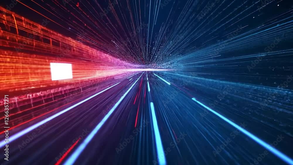 Digital network speed in motion with Wi-Fi symbols Digital network speed in motion with Wi-Fi symbols