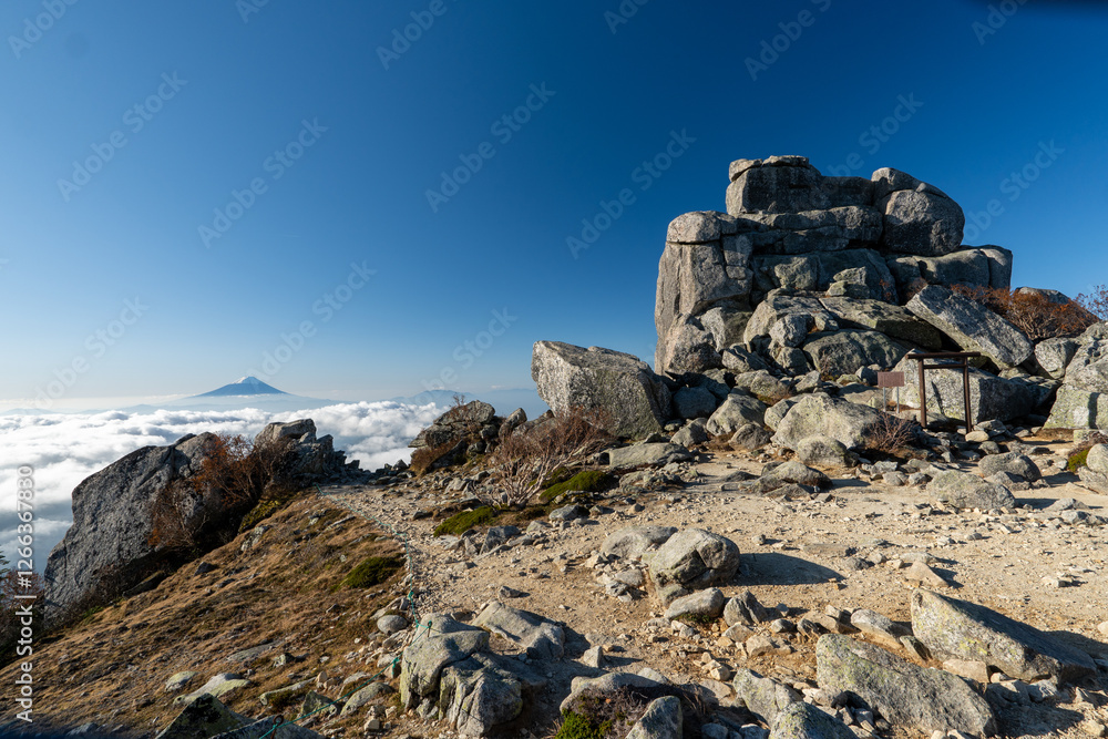 Kinpusan, Mt. Asahidake and surrounding views Kinpusan, Mt. Asahidake and surrounding views