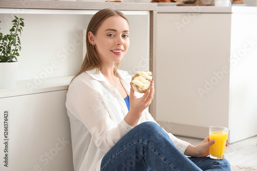 Beautiful young happy woman...