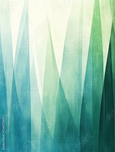 Wallpaper Mural Elegant vertical abstract lines inspired by gentle spring rain with soothing shades of blue and green creating a serene atmosphere. Generative AI Torontodigital.ca