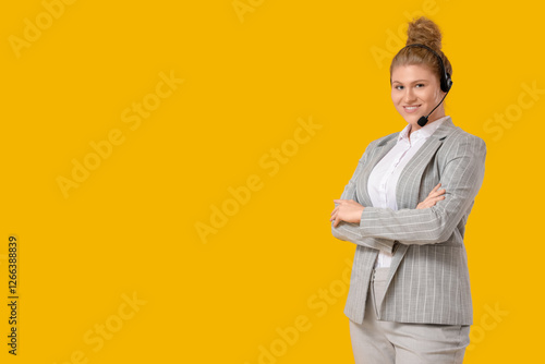 Female technical support ag...