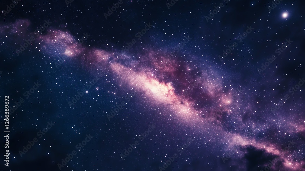 Stunning View of a Colorful Galaxy Filled With Stars and Cosmic Dust in the Vast Universe Stunning View of a Colorful Galaxy Filled With Stars and Cosmic Dust in the Vast Universe