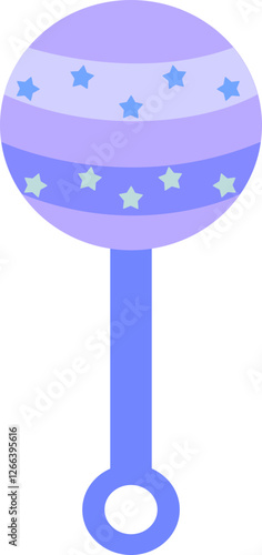 Blue Rattle Icon